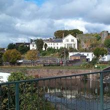 Brecon Castle and River Usk