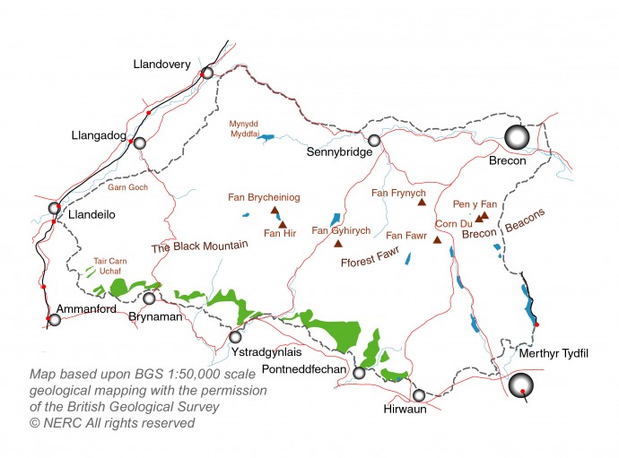 map of the Farewell Rock