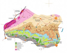 Geological map of the Geopark